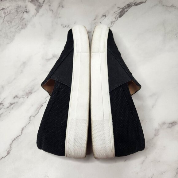 Vince Camuto VP-Korli Black Suede Leather Platform Flats Shoes Women's 8.5 (39) - Picture 5 of 10